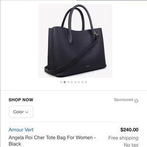 Angela Roi Cher Tote Bag For Women - Black